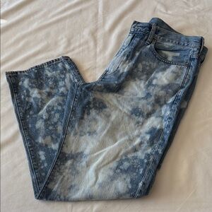 J. Crew Men's Blue and White Straight Jeans